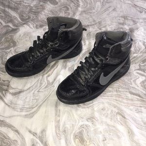Black and grey nikes